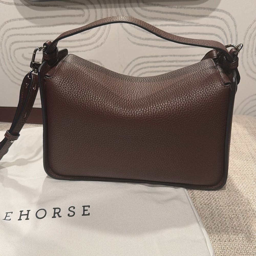 The Horse Brown Pebbled Leather Shoulder Hobo - Picture 11 of 12
